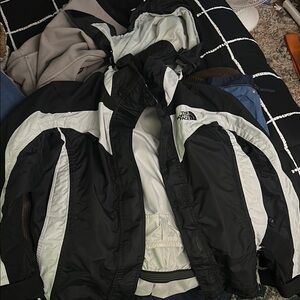 The North Face Men's Black and White Jacket